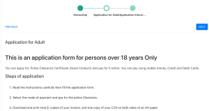 How to apply for a Police Clearance Certificate online (Good conduct)