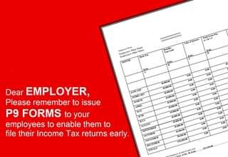 KRA - How to file returns using a P9 form