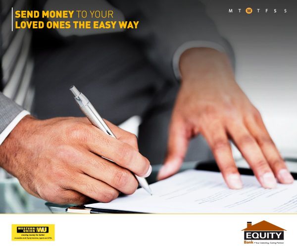 Western Union's services are now available on Equity Bank App.