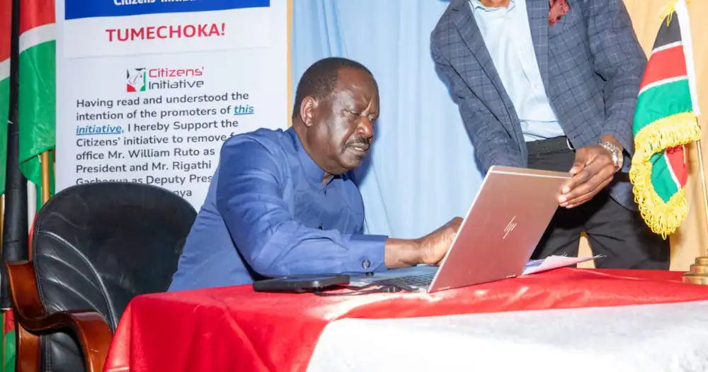 How to sign Tumechoka Initiative