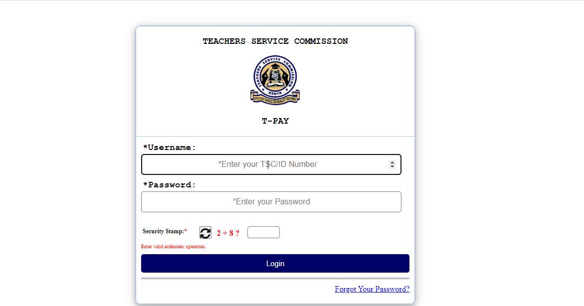 How to get your TSC payslip online via T-Pay