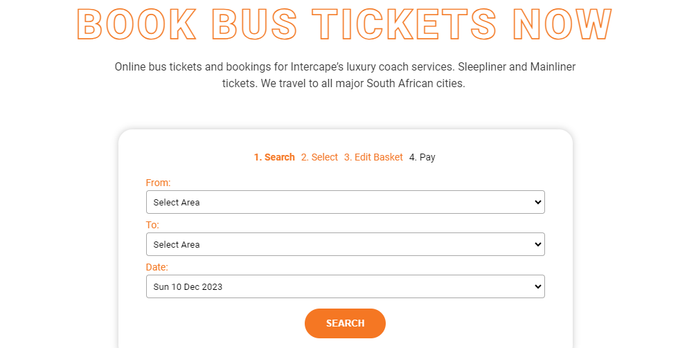 Intercape bus fare prices december
