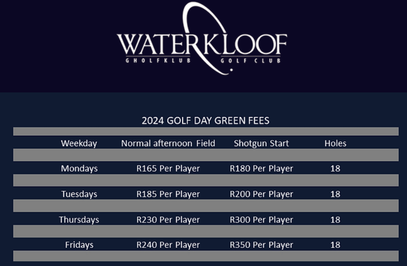 the Cheapest Top 5 Green Fees In south africa